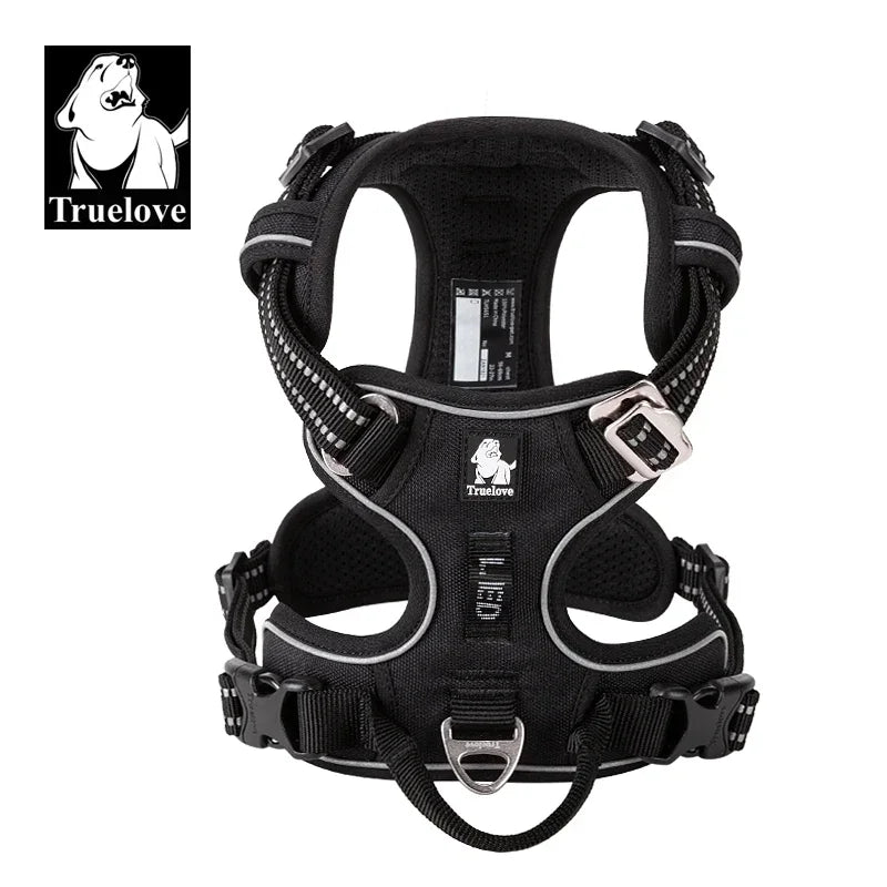 Truelove No-Pull Reflective Dog Harness NZ | Adjustable Safety Vest for Medium & Large Dogs – PawNest