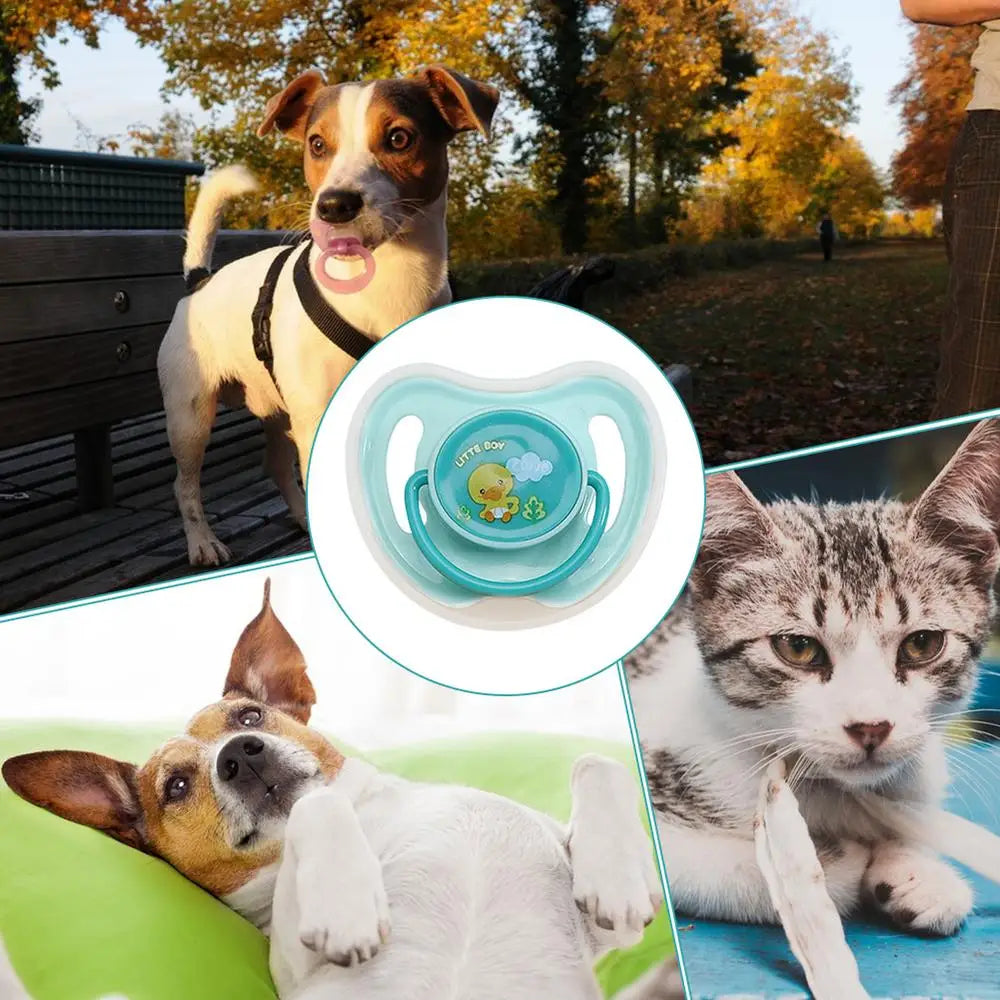 Dog Pacifier Chew Toy NZ | Silicone Calming & Bite Training Toy for Small & Medium Dogs – PawNest