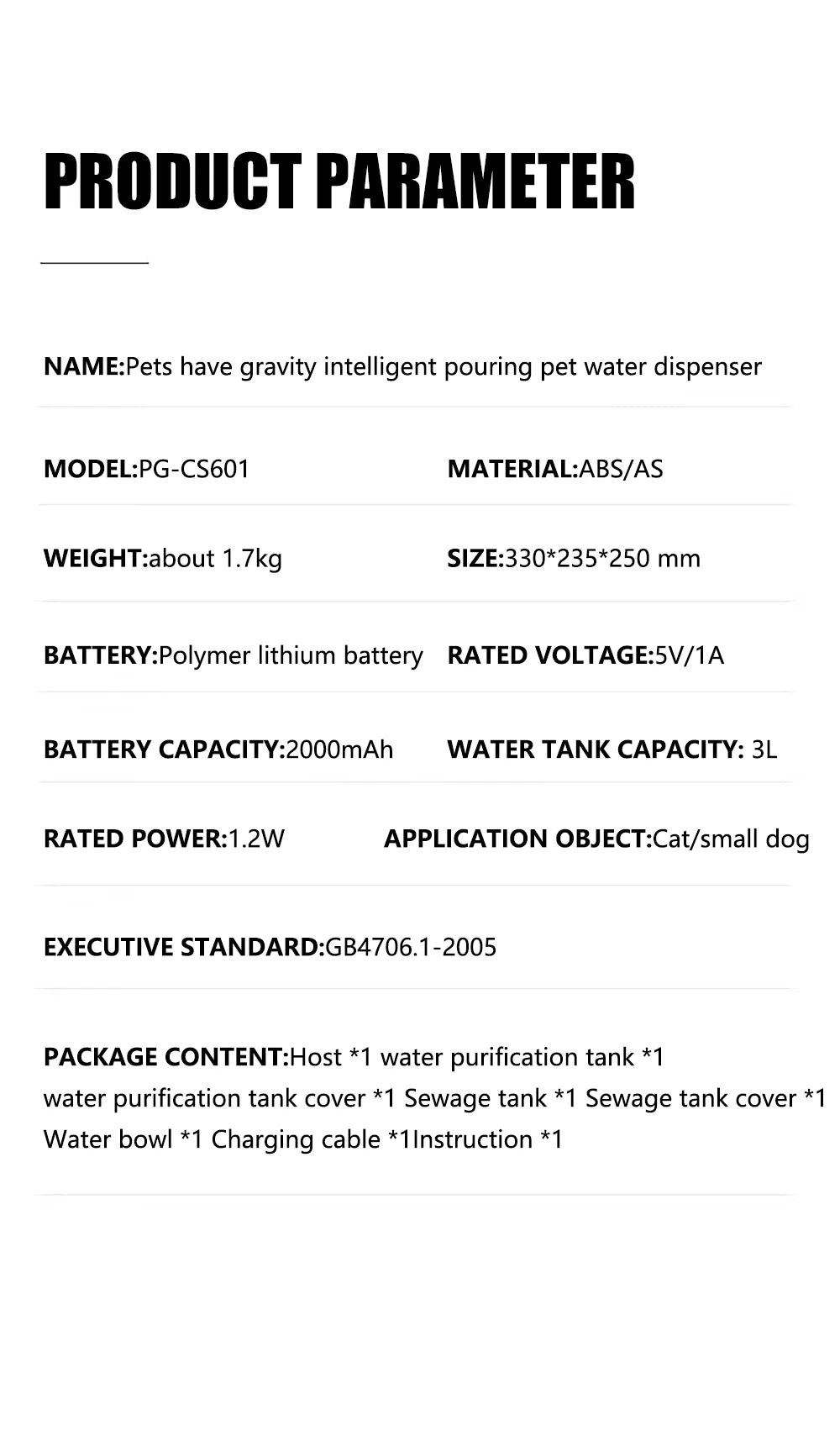 Wireless Rechargeable Cat Water Fountain NZ | Filter-Free Automatic Pet Drinker – PawNest