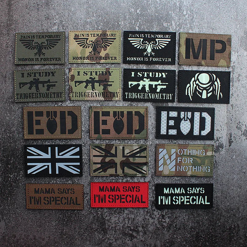 IR Reflective Military Patch – “No Free Lunch” Morale Badge