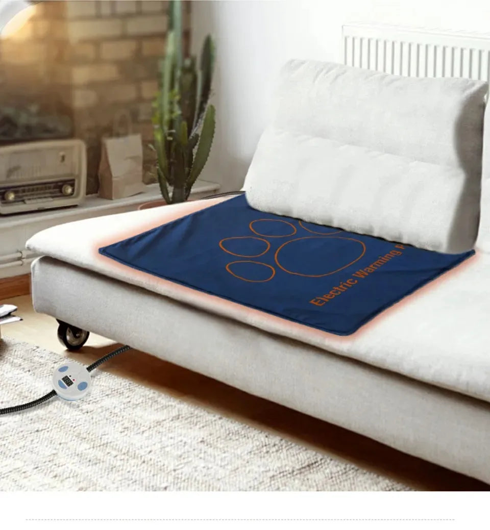 45×60cm Electric Pet Heating Pad NZ | Waterproof Adjustable Dog & Cat Warmer – PawNest