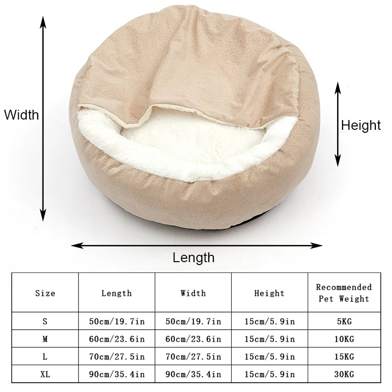 Orthopedic Dog & Cat Bed – Warm Indoor Puppy Cushion Mat