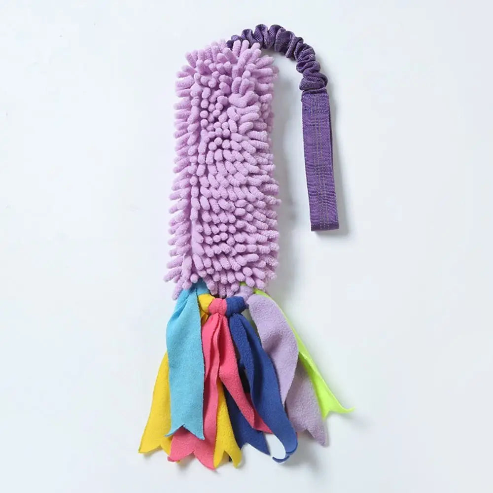 Colorful Plush Squeaky Dog Chew Toy NZ | Interactive Teething & Rope Toy for Boredom Relief – PawNest
