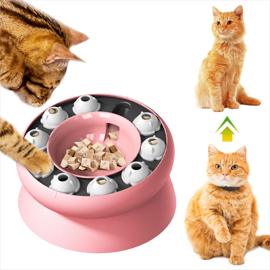 Slow Feeder Cat Bowl NZ | Interactive Puzzle Feeder for Indoor Cats – Aids Digestion & Mental Stimulation – PawNest