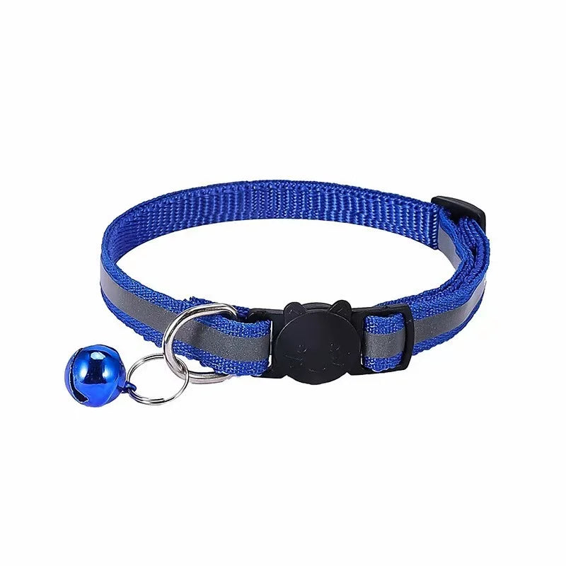 Reflective Cat Collar with Bell – Adjustable Pet Collar NZ | PawNest