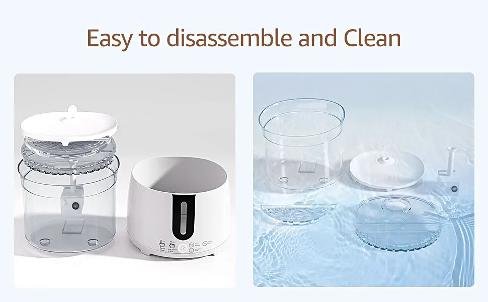 AQHH Wireless Cat Water Fountain NZ | Smart Automatic Fountain with App Control & Easy Cleaning – PawNest