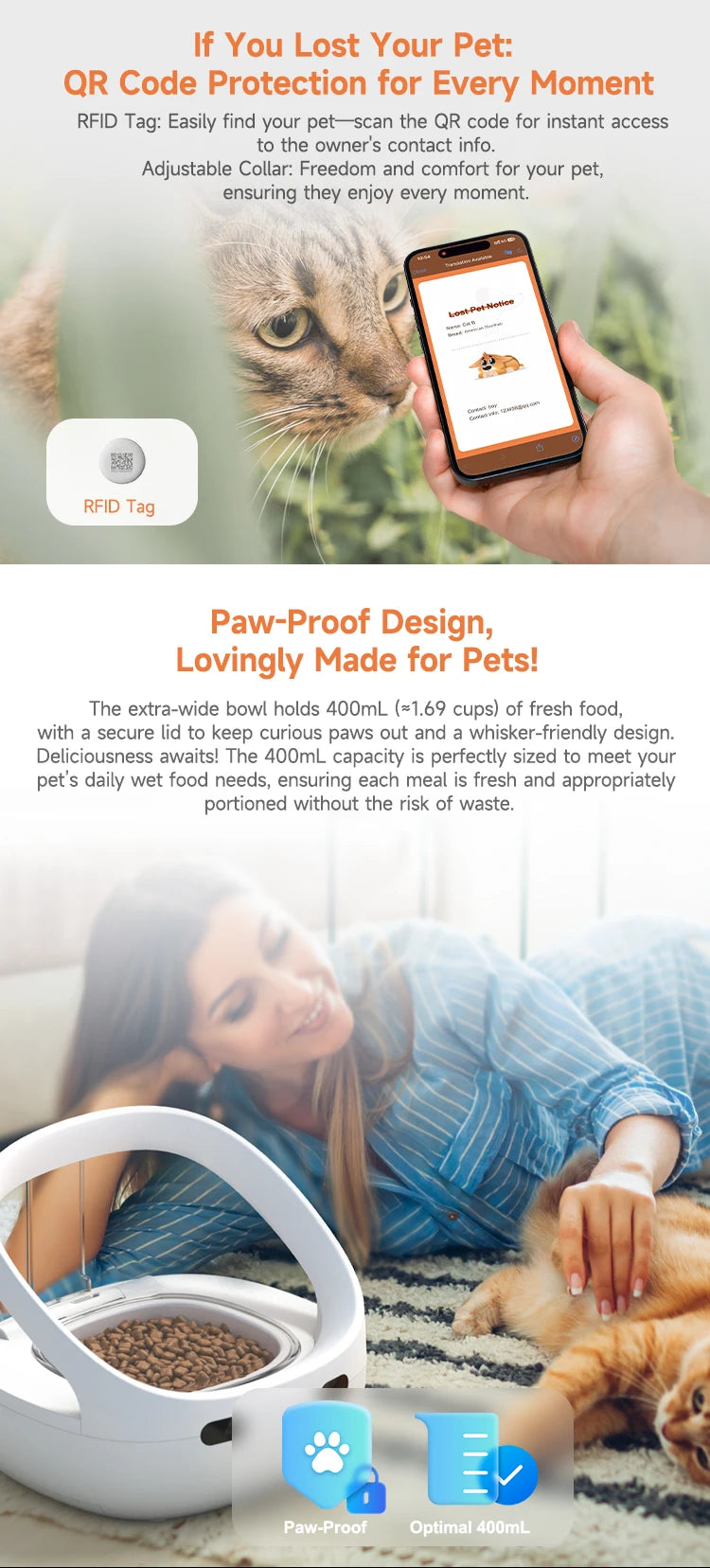 Smart Pet Feeder with Chip Recognition NZ | Anti-Snatch Food Dispenser for Cats & Dogs – PawNest