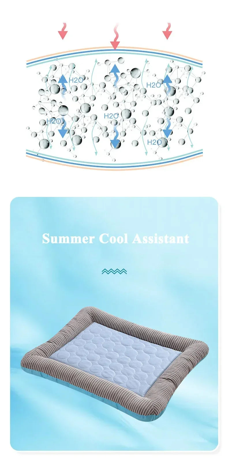 Ice Silk Cooling Pad for Dogs & Cats NZ | Summer Pet Bed Blanket – Breathable & Soft – PawNest