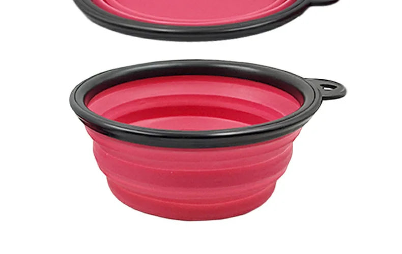 350ml Folding Silicone Dog Bowl – Portable Travel Feeder Dish