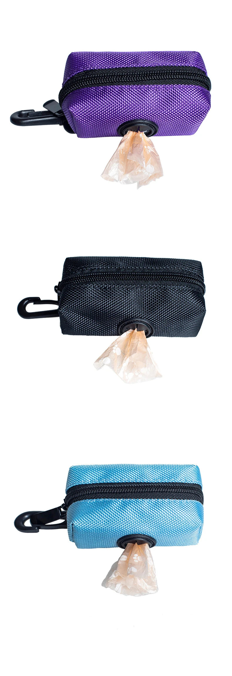 Adjustable Pet Dog Poop Bag Holder with Leash Attachment – Mini Travel Waste Bag Dispenser & Cleaning Tool