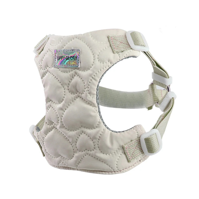 Adjustable Dog Harness NZ | Heart Pattern Nylon Puppy Vest for Small & Medium Dogs – PawNest