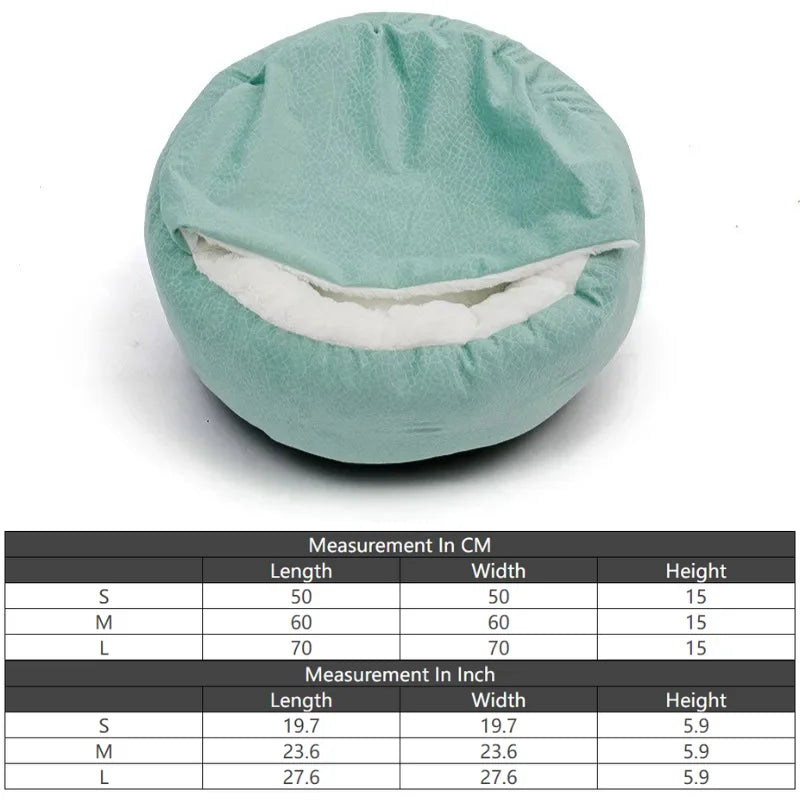 Orthopedic Dog Bed with Hooded Blanket – Waterproof & Warm