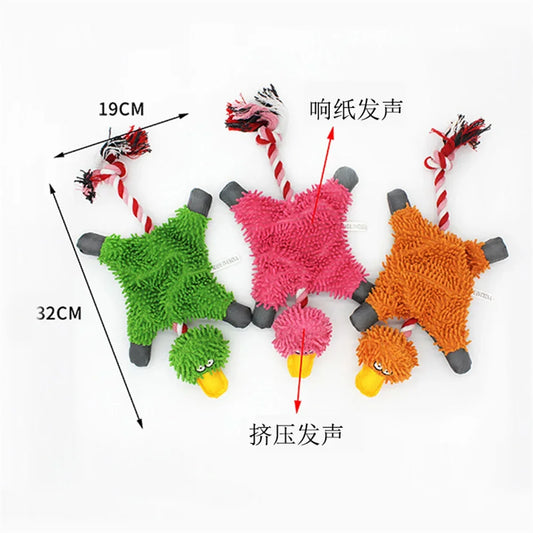 Animal-Shaped Plush Squeaky Dog Toys NZ | Chew & Play Toys for Small Dogs & Cats – PawNest