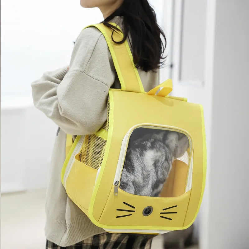 Breathable Cat Carrier Backpack NZ | Portable Travel Bag for Cats & Small Dogs – PawNest