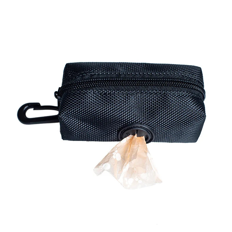 Adjustable Pet Dog Poop Bag Holder with Leash Attachment – Mini Travel Waste Bag Dispenser & Cleaning Tool