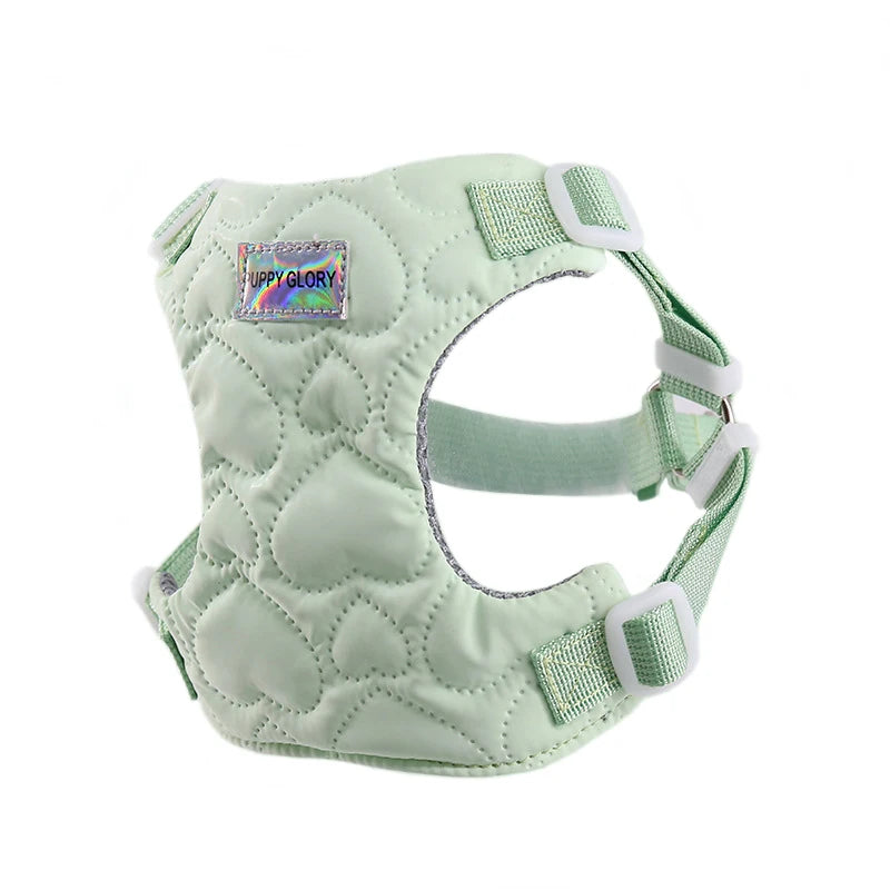 Adjustable Dog Harness NZ | Heart Pattern Nylon Puppy Vest for Small & Medium Dogs – PawNest