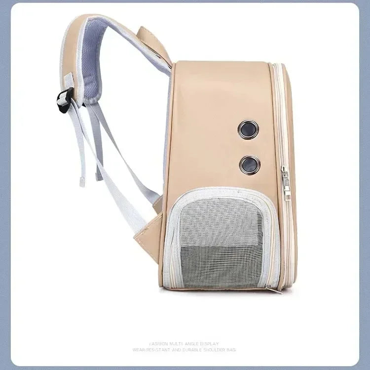 Transparent Pet Carrier Backpack NZ | PU Portable Travel Bag for Cats & Small Dogs – PawNest