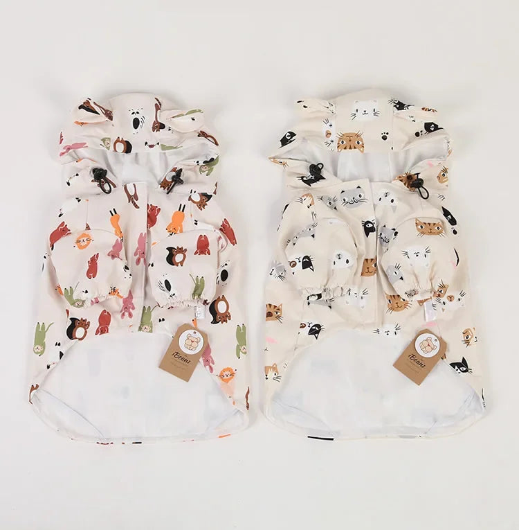 Waterproof Dog Raincoat NZ | Pug, French Bulldog, Poodle & Corgi Rain Jacket – PawNest