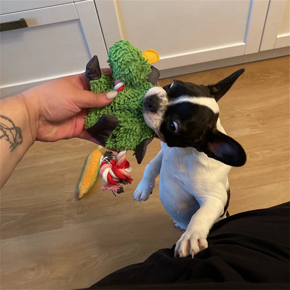 Animal-Shaped Plush Squeaky Dog Toys NZ | Chew & Play Toys for Small Dogs & Cats – PawNest
