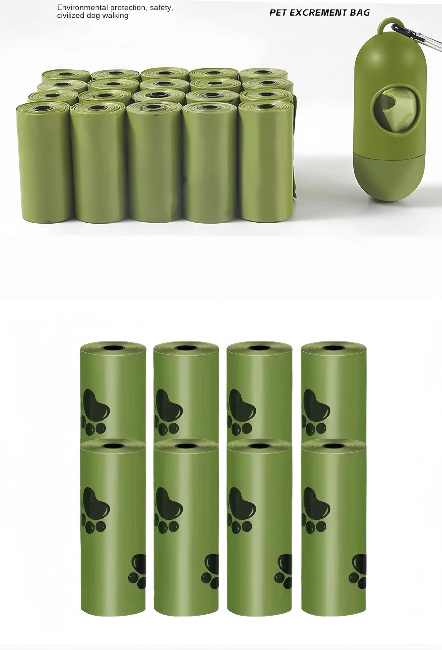 Biodegradable Dog Poop Bags with Dispenser – Zero Waste