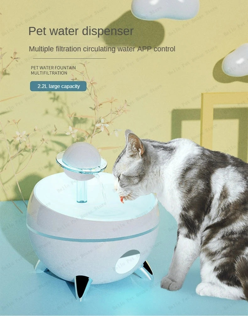 Smart Pet Water Feeder – App-Controlled for Cats & Dogs