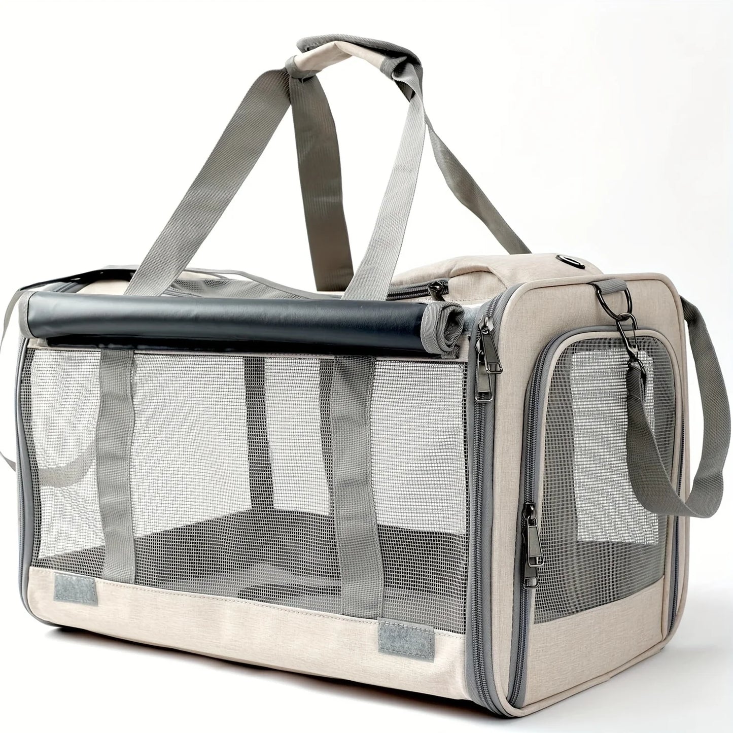 Soft-Sided Pet Carrier NZ | Large & Medium Cat and Puppy Carrier – Comfortable, Portable Dog & Cat Travel Bag – PawNest