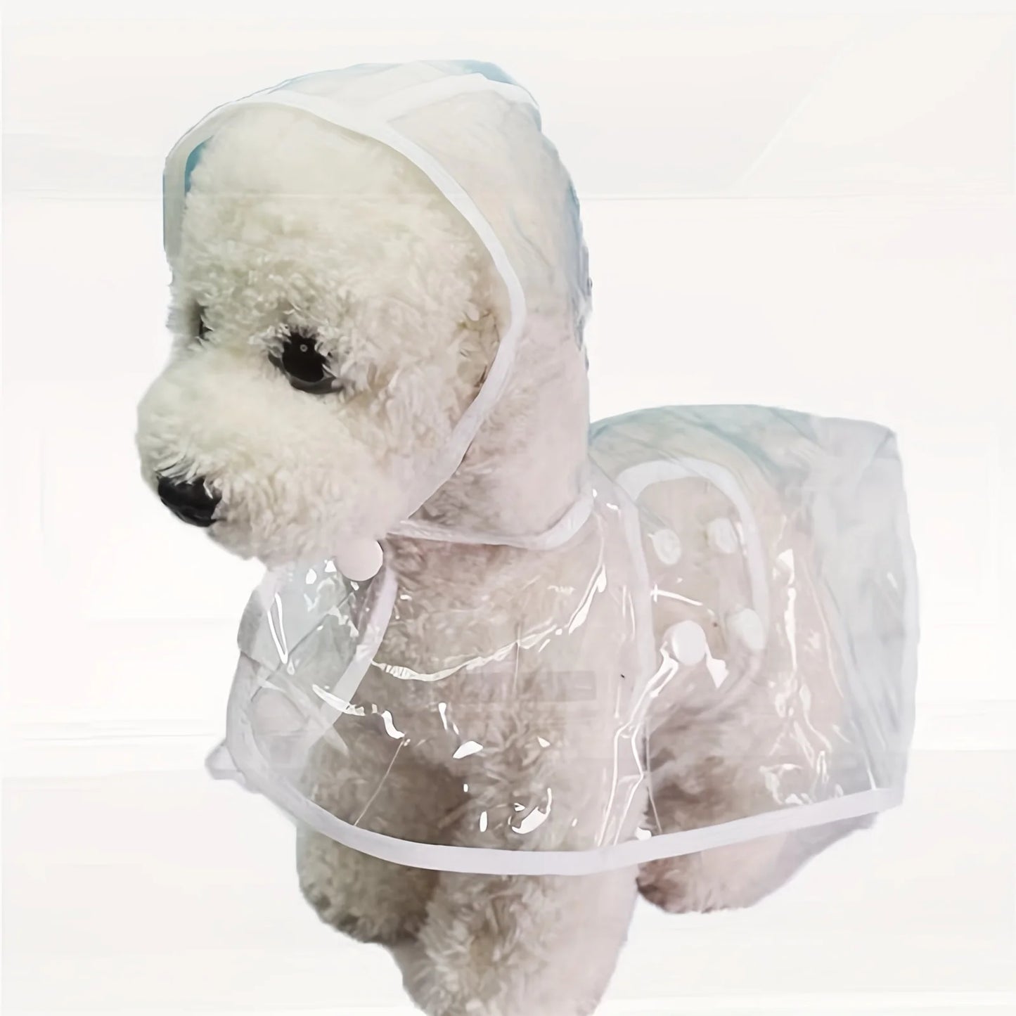Clear PVC Dog Raincoat NZ | Waterproof Poncho with Snap Closure for Medium Breeds – PawNest
