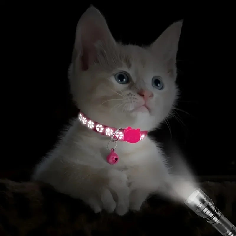 2pcs Reflective Pet Collars – Night Safety Dog & Cat Collars | PawNest NZ
