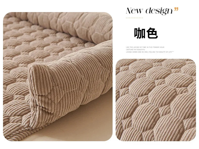 Square Winter Soft Pet Bed NZ | Warm Plush Dog & Cat Sofa with Neck Pillow – PawNest