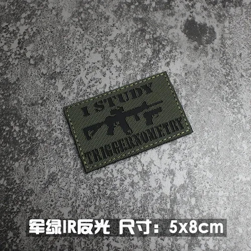 IR Reflective Military Patch – “No Free Lunch” Morale Badge