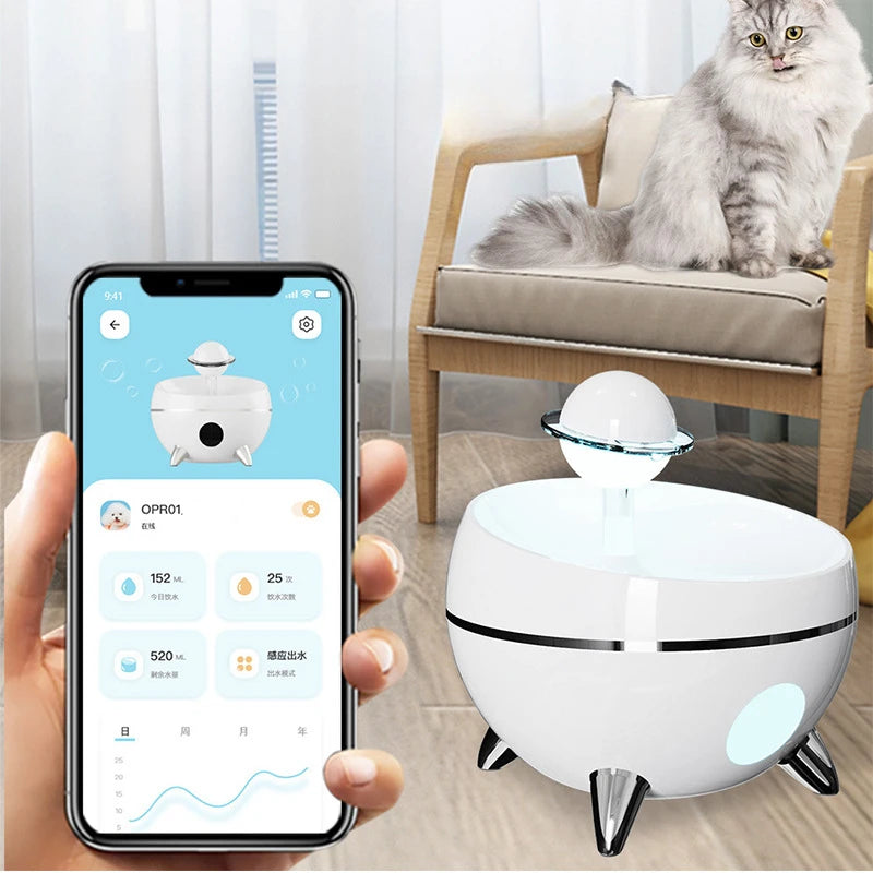 Smart Pet Water Feeder – App-Controlled for Cats & Dogs