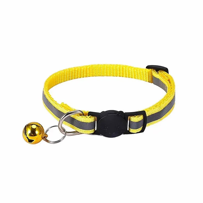 Reflective Cat Collar with Bell – Adjustable Pet Collar NZ | PawNest