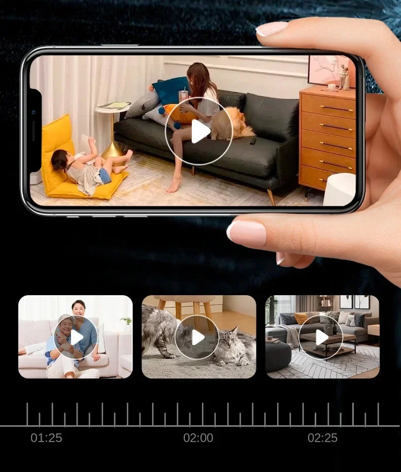 4K WiFi Pet & Baby Camera – 4MP IP CCTV, 2-Way Audio, Night Vision