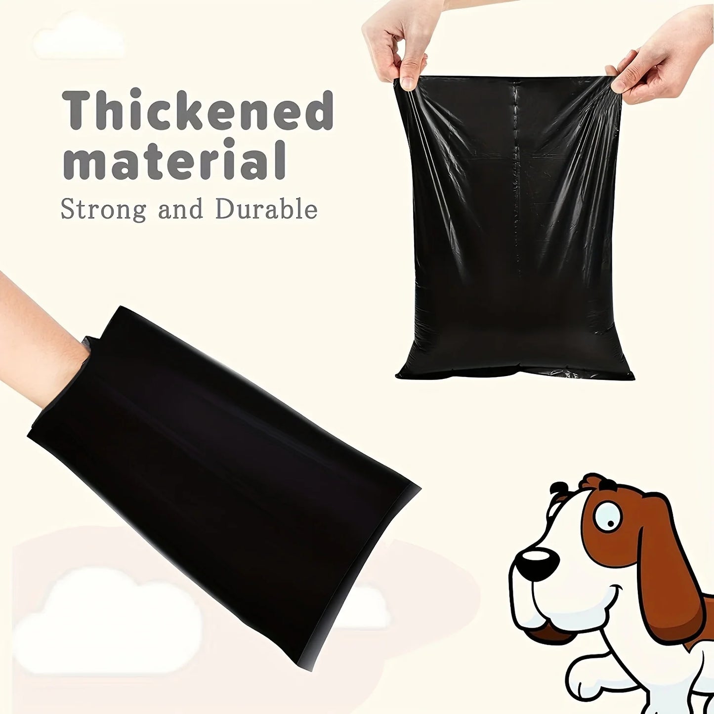 300/150pcs Dog Poop Bags - Leakproof & Eco-Friendly Waste Bags