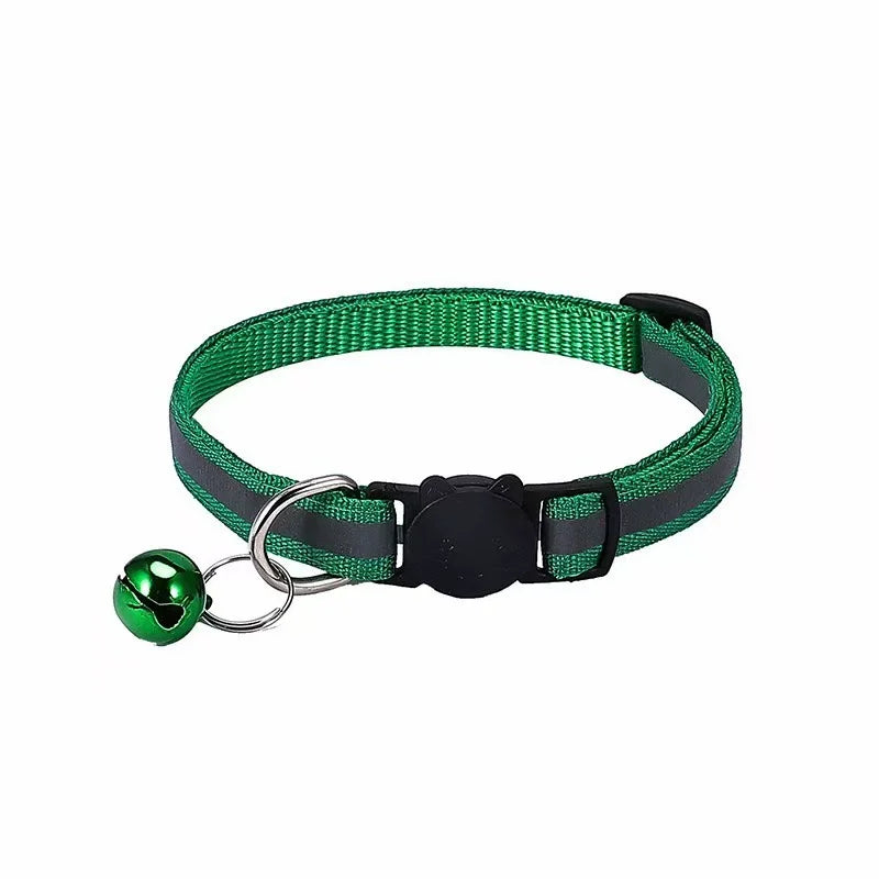 Reflective Cat Collar with Bell – Adjustable Pet Collar NZ | PawNest