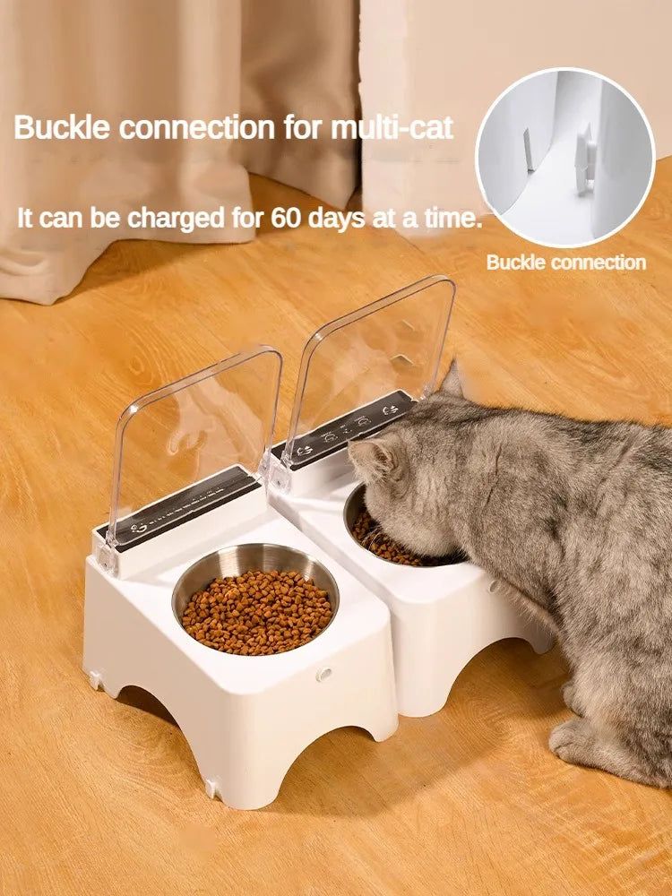 Smart Cat Bowl Feeder NZ | Infrared Sensor Auto-Open Pet Food Dispenser – PawNest