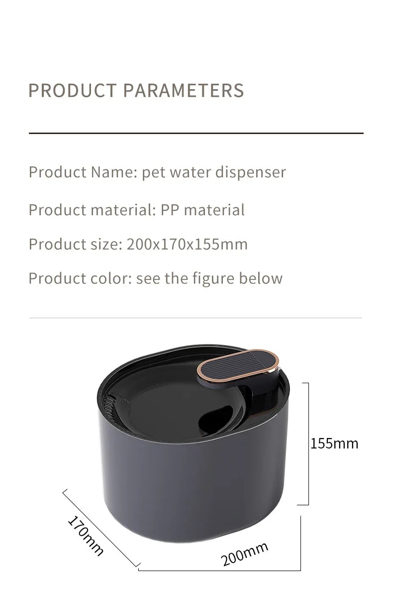 Automatic Cat Water Fountain NZ | USB-Charged Electric Pet Water Dispenser – PawNest