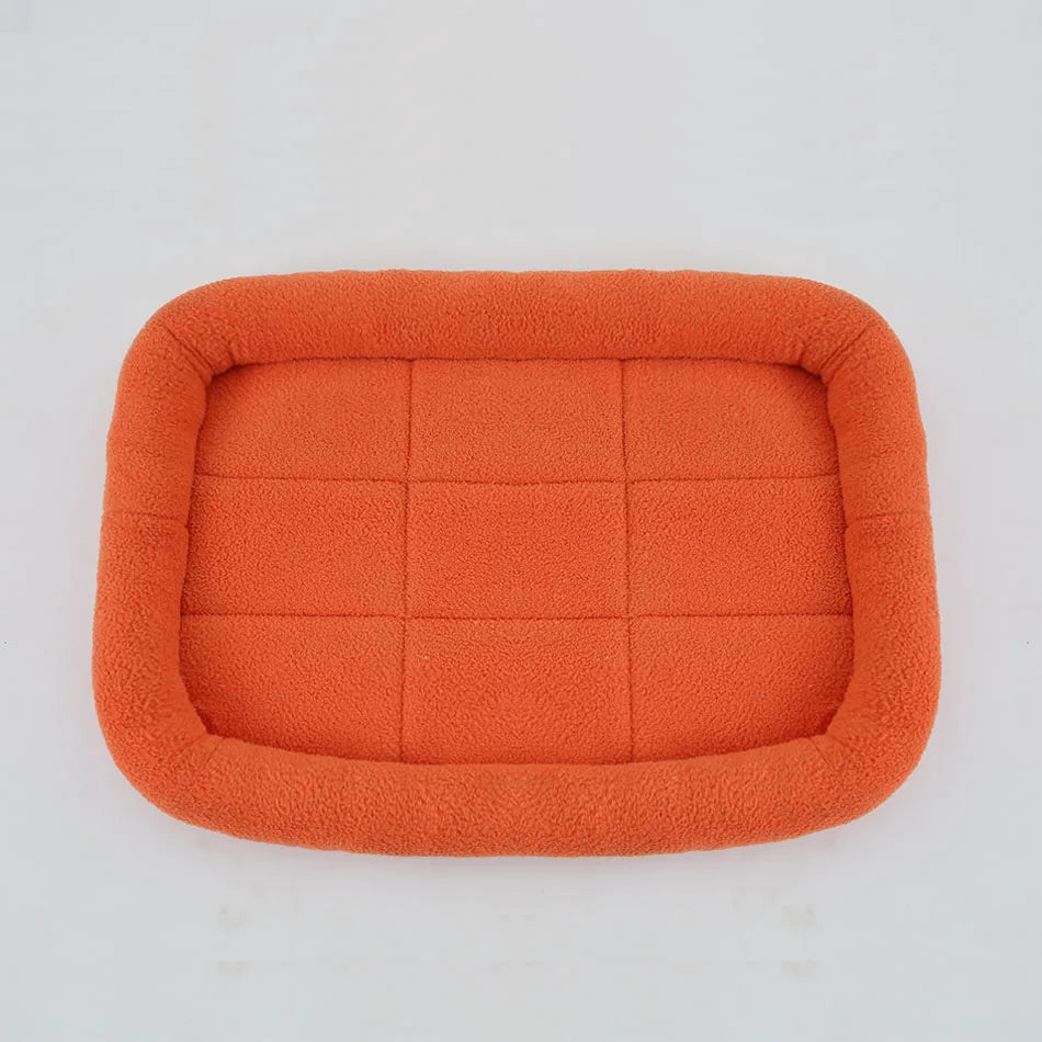 Soft Plush Pet Bed NZ | Square Kennel Cushion for Cats & Dogs – All Sizes – PawNest