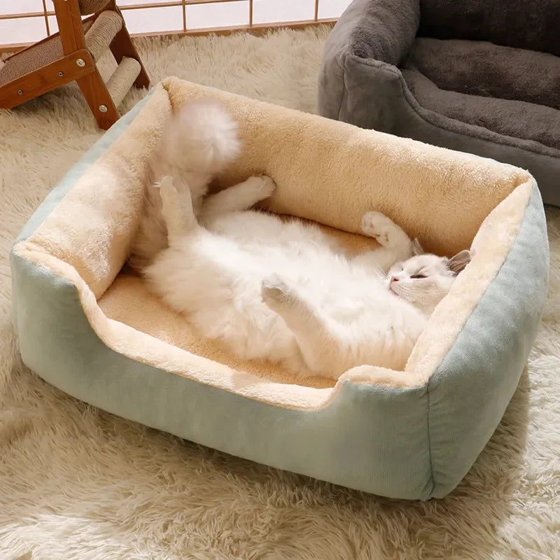 Soft Plush Pet Bed NZ | Warm & Comfortable Cushion for Cats & Small Dogs – PawNest