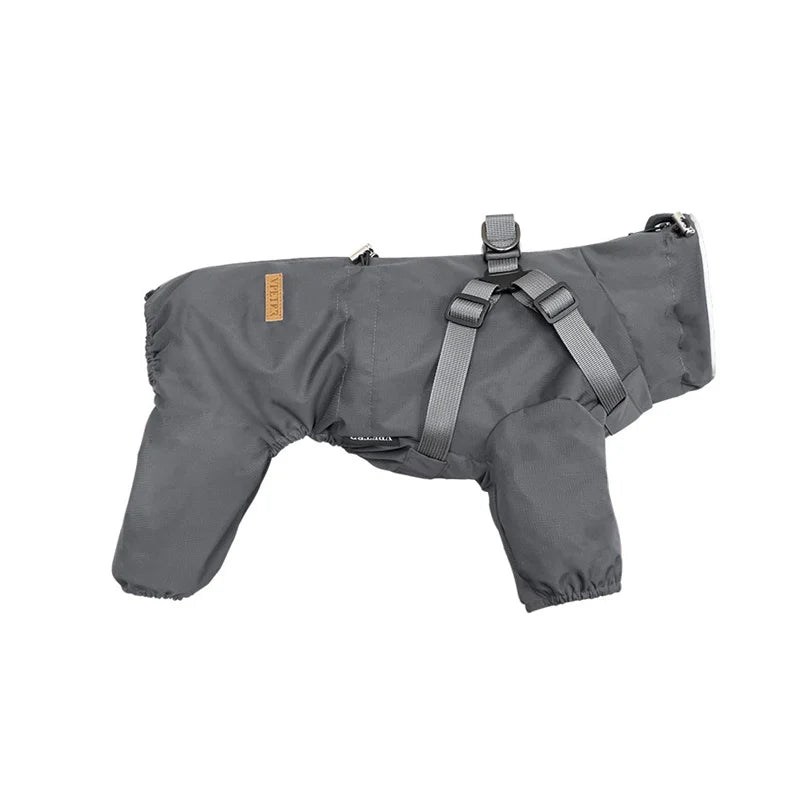 Waterproof Dog Raincoat with Harness NZ | Reflective Adjustable Jumpsuit for Small & Medium Dogs – PawNest