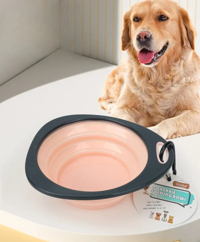 320ml Collapsible Silicone Dog Bowl – Travel Food & Water Dish