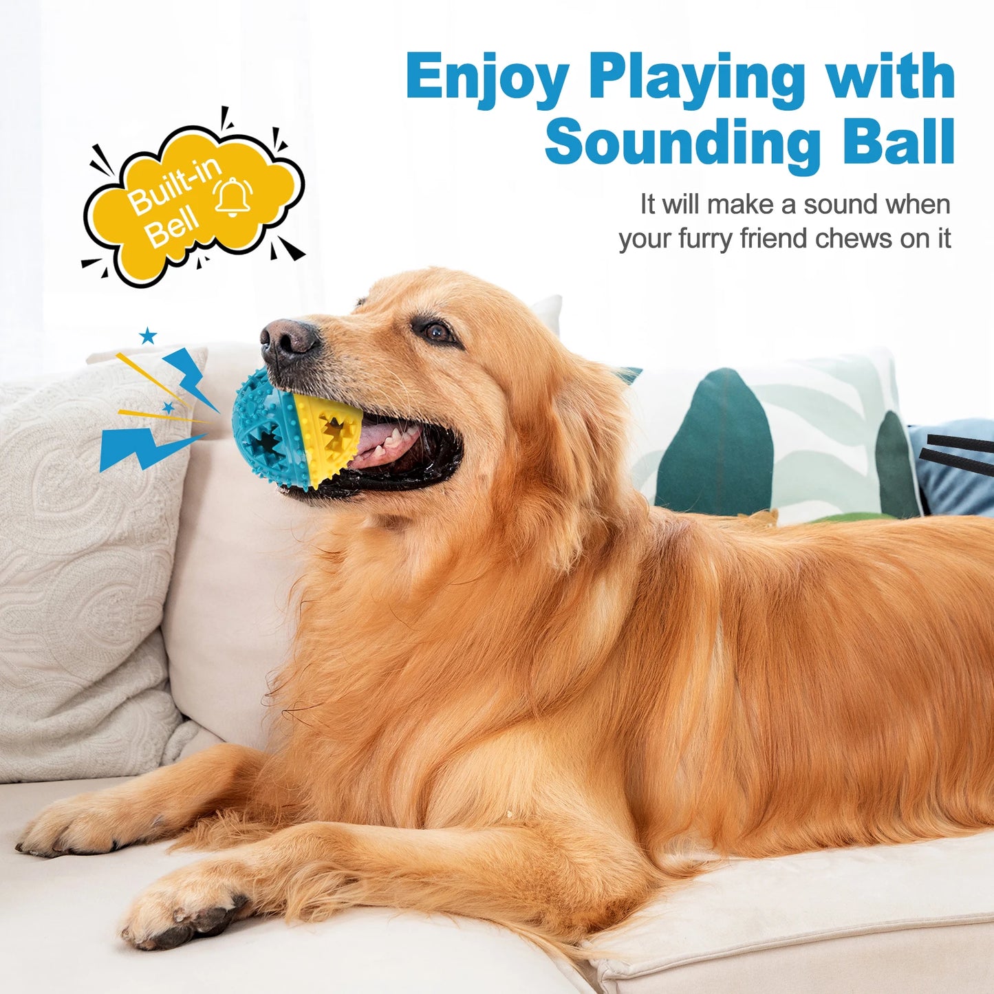 Dog Chew Toy Balls NZ | Rubber Teeth Cleaning & Treat Dispensing Balls for Dogs & Cats – PawNest