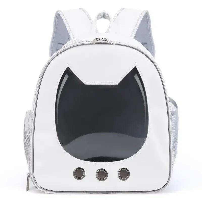 Transparent Pet Carrier Backpack NZ | PU Portable Travel Bag for Cats & Small Dogs – PawNest