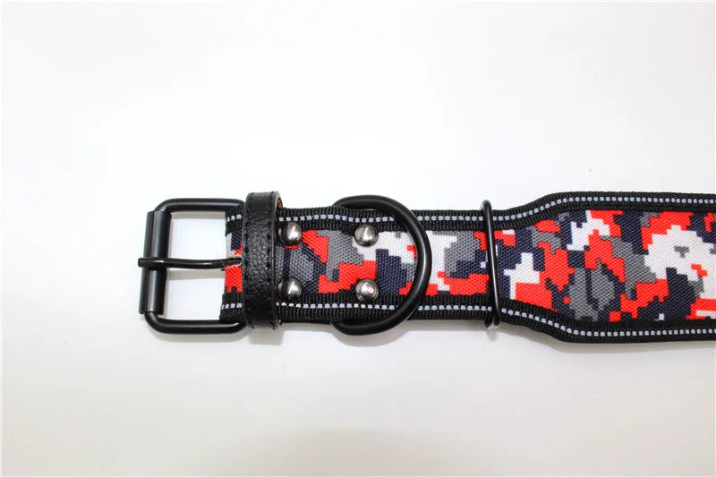 Fashion Reflective Big Dog Collar – Adjustable for All Sizes