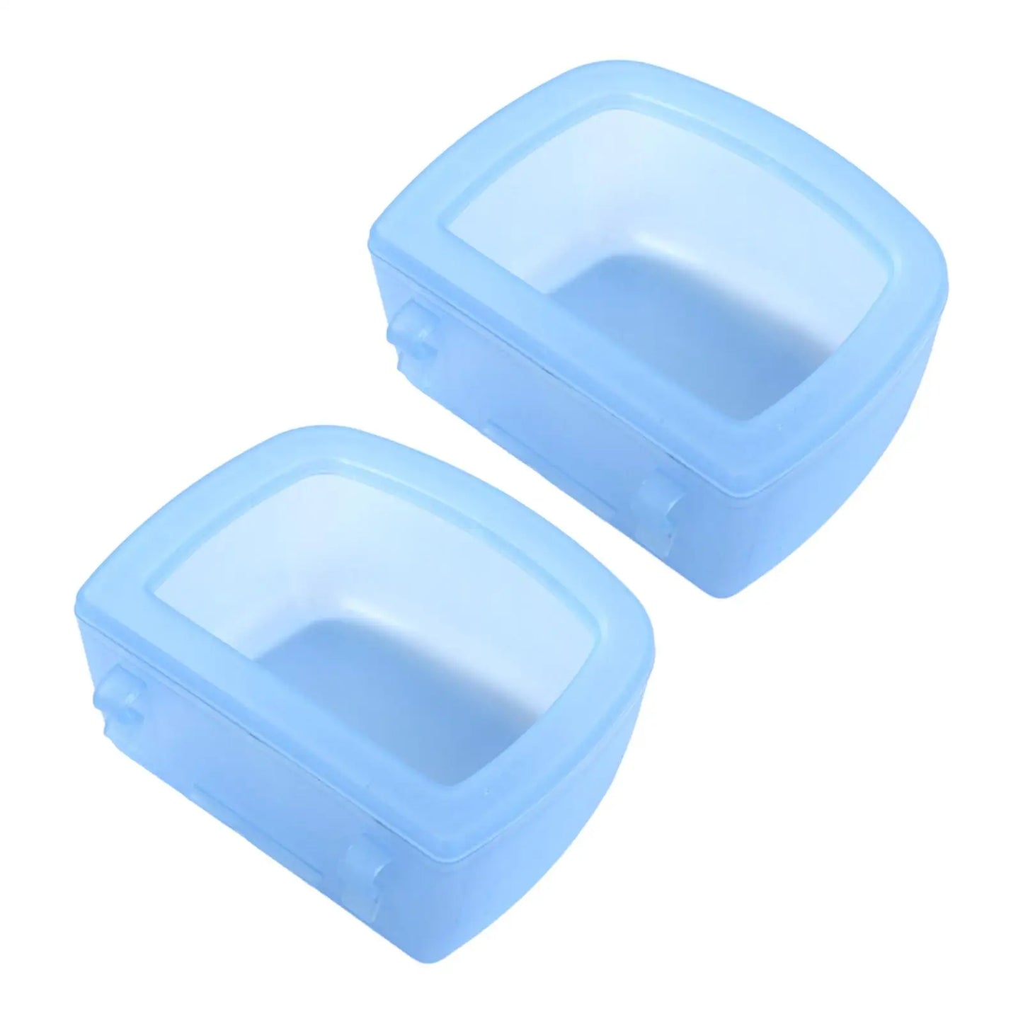 2 Pieces Pet Kennel Cage Bowls NZ | Water & Food Bowls for Wire Cages & Crates – Durable Pet Carrier Accessories