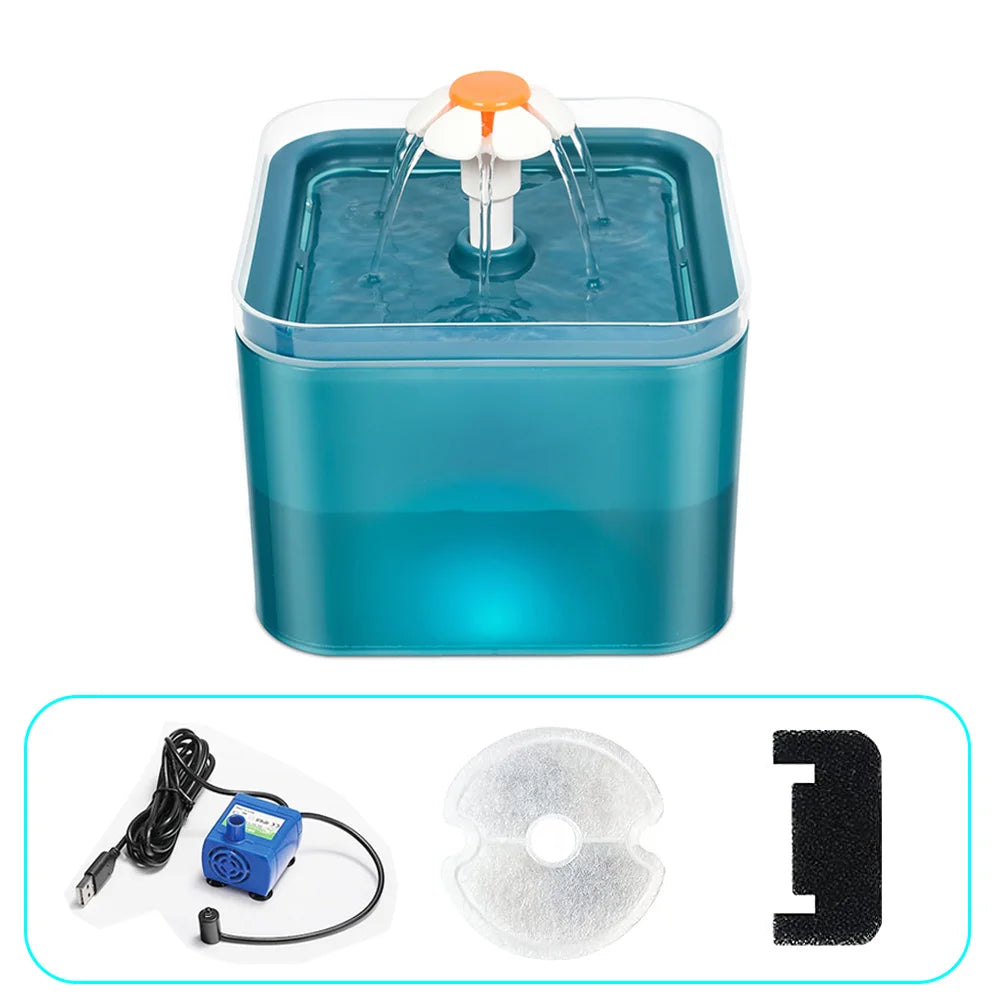2L Automatic Cat Water Fountain NZ | LED Light & Filtered Pet Water Dispenser – PawNest
