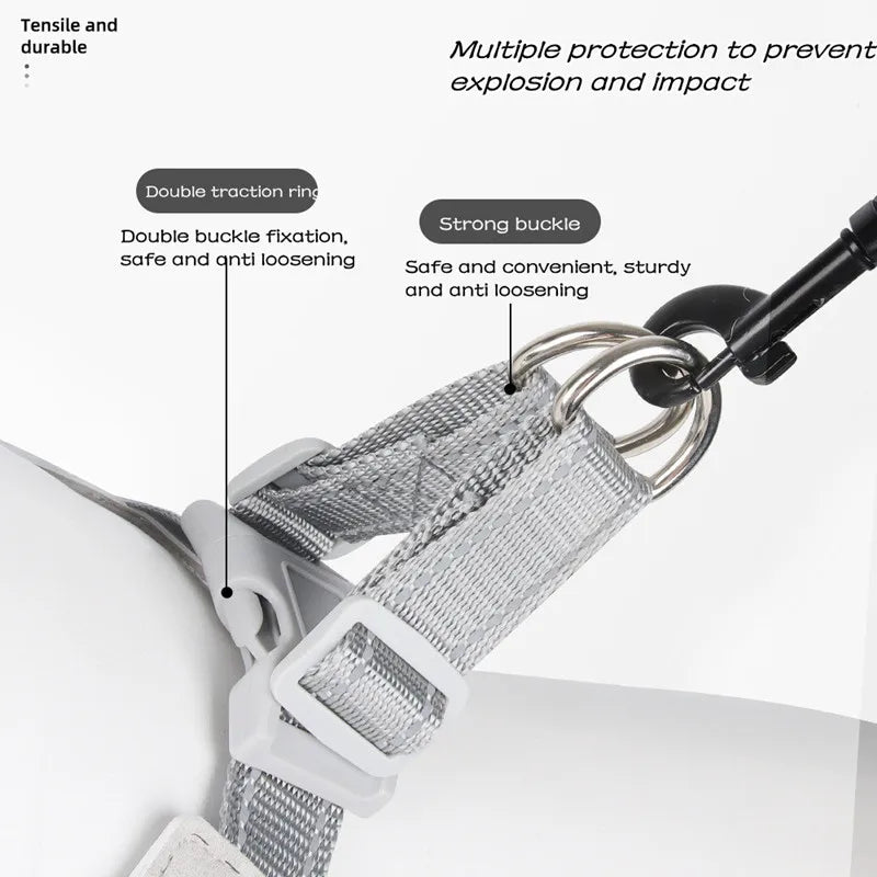 Adjustable Reflective Dog Harness NZ | Mesh Vest for Small & Large Dogs & Cats – PawNest