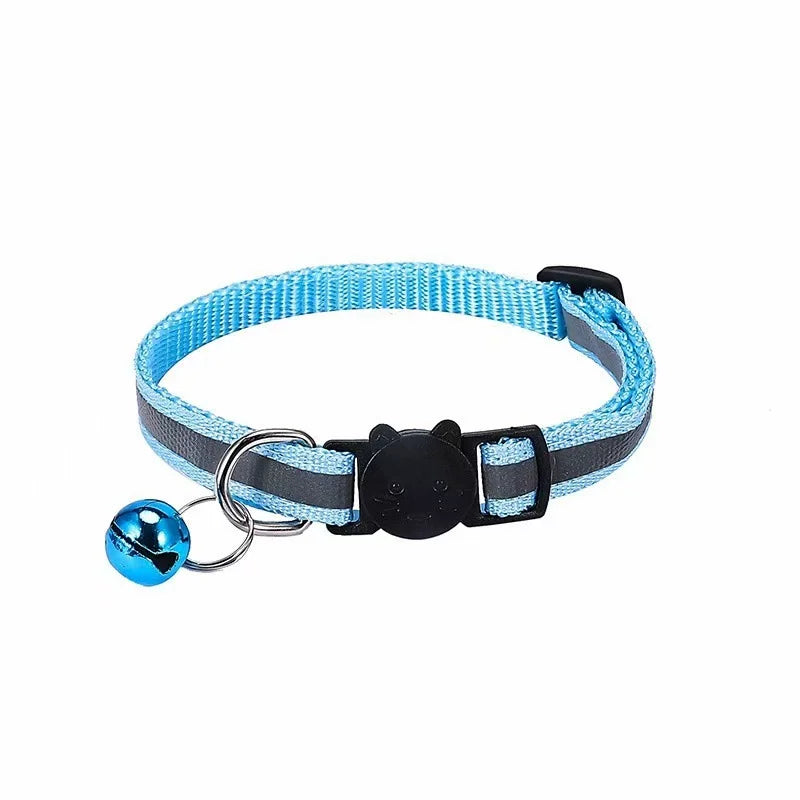 Reflective Cat Collar with Bell – Adjustable Pet Collar NZ | PawNest
