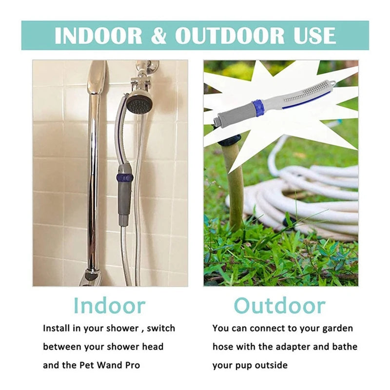 Dog Shower Head – Pet Bathing Sprayer with 8ft Hose, Indoor/Outdoor