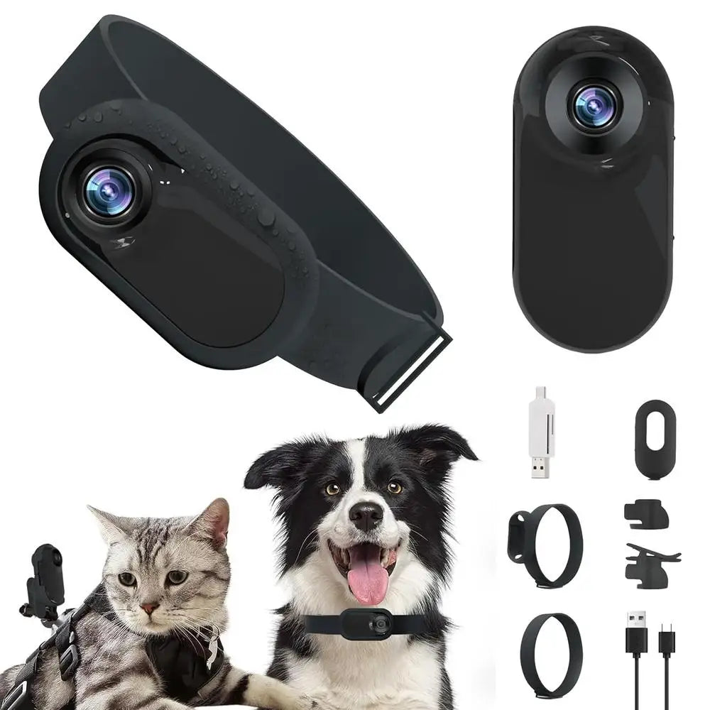 Pet Collar Camera HD 1080p – Mini Wireless Video Recorder
